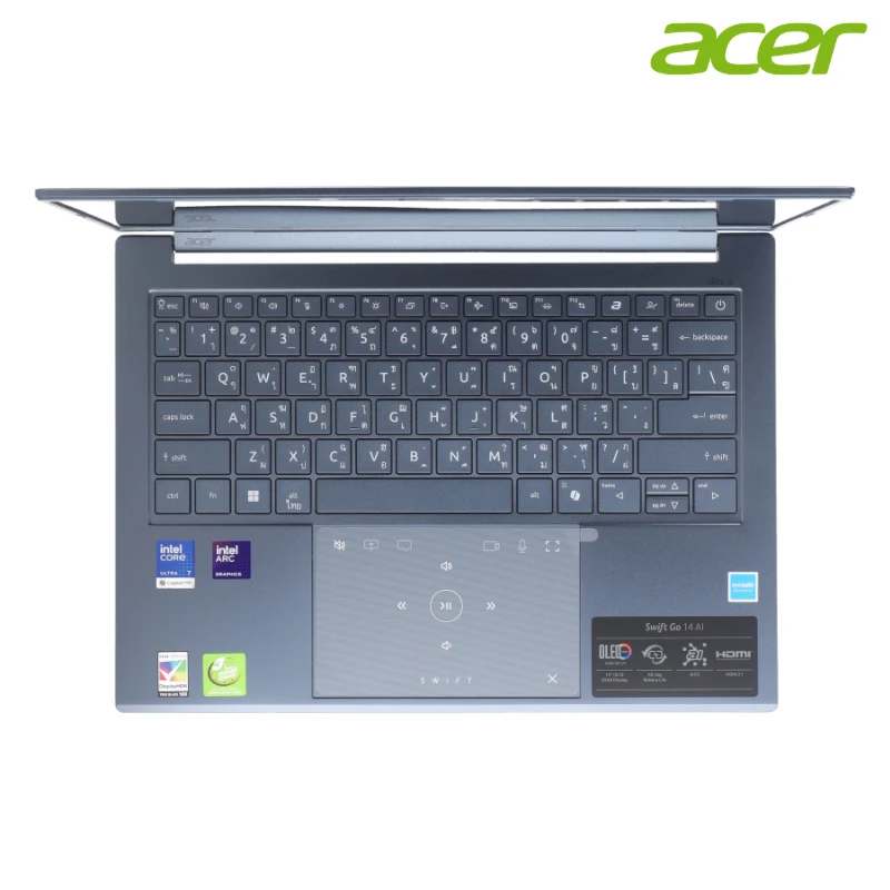 Notebook Acer Swift Go 14 AI SFG14-75-78NT (Steam Blue) 14.0 inch/Intel Core Ultra 7 256V (AI)/16GB LPDDR5X/512GB SSD/Win 11/Office 2024 + MS 365 (1Y) (NX.JM1ST.003) 5 Notebook Acer Swift Go 14 AI SFG14-75-78NT (Steam Blue) 14.0 inch/Intel Core Ultra 7 256V (AI)/16GB LPDDR5X/512GB SSD/Win 11/Office 2024 + MS 365 (1Y) (NX.JM1ST.003)