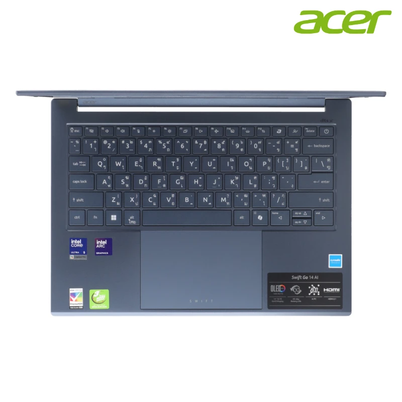 Notebook Acer Swift Go 14 AI SFG14-75-5880 (Steam Blue) 14.0 inch / Intel Core Ultra 5 228V (AI PC) / 32GB LPDDR5X / 1TB SSD / Integrated Graphics / Win 11 / Office 2024 + MS 365 (1Y) (NX.JNBST.009) 5 Notebook Acer Swift Go 14 AI SFG14-75-5880 (Steam Blue) 14.0 inch / Intel Core Ultra 5 228V (AI PC) / 32GB LPDDR5X / 1TB SSD / Integrated Graphics / Win 11 / Office 2024 + MS 365 (1Y) (NX.JNBST.009)