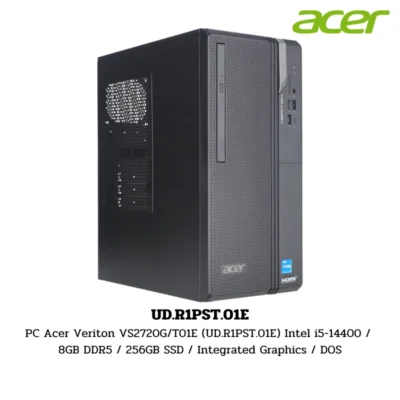 PC Acer Veriton VS2720G/T01E (UD.R1PST.01E) Intel i5-14400 / 8GB DDR5 / 256GB SSD / Integrated Graphics / DOS