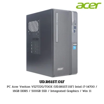 PC Acer Veriton VS2722G/T00X (UD.R61ST.01F) Intel i7-14700 / 16GB DDR5 / 500GB SSD / Integrated Graphics / Win 11