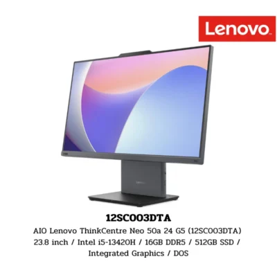 AIO Lenovo ThinkCentre Neo 50a 24 G5 (12SC003DTA) 23.8 inch / Intel i5-13420H / 16GB DDR5 / 512GB SSD / Integrated Graphics / DOS