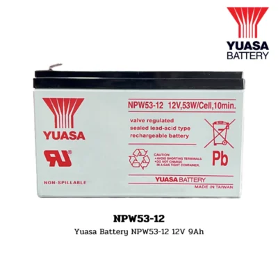 แบตเตอรี่ Yuasa NPW53-12 12V 9Ah