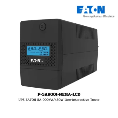 เครื่องสำรองไฟ Eaton 5A รุ่น P-5A900I-NEMA-LCD 900VA/480W Line-interactive Tower