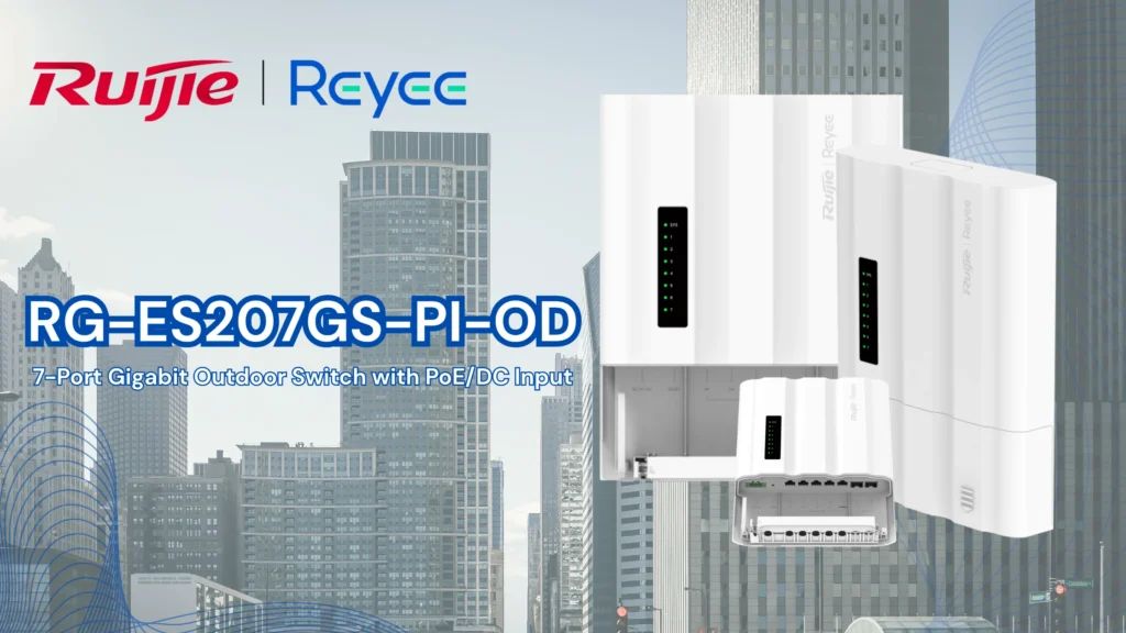 Reyee RG-ES207GS-PI-OD สวิตช์กิกะบิต 7 พอร์ตสำหรับภายนอกอาคาร ทนทุกสภาพอากาศ 1 Reyee RG-ES207GS-PI-OD สวิตช์กิกะบิต 7 พอร์ตสำหรับภายนอกอาคาร ทนทุกสภาพอากาศ