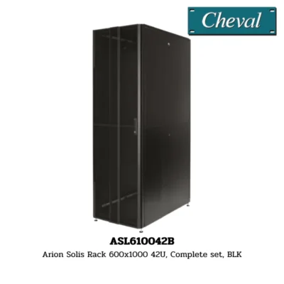 Cheval Arion Solis Rack 600x1100 42U, Complete set, BLK (ASL611042B)