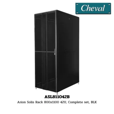 Cheval Arion Solis Rack 800x1100 42U, Complete set, BLK (ASL811042B)