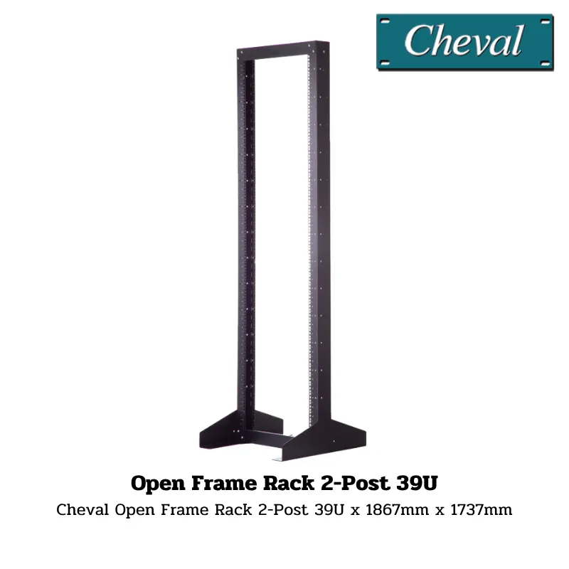 Cheval Open Frame Rack 2-Post 39U 1 Open Frame Rack 2-Post 39U