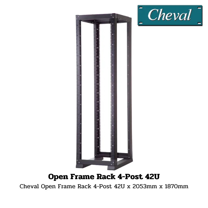 Cheval Open Frame Rack 4-Post 42U 1 Cheval Open Frame Rack 4-Post 42U