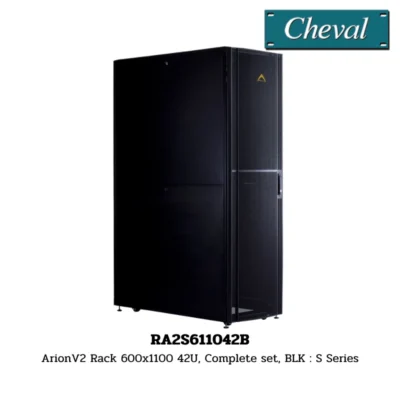Cheval ArionV2 Rack 600x1100 42U, Complete set, BLK : S Series (RA2S611042B)